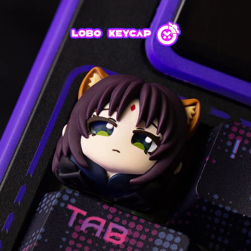 Gaming Accessories In China - คีย์แคป Lobo ดีไซน์สร้างสรรค์ลายอนิเมะ คีย์แคปเรซินแบบสั่งทำพิเศษ สำหรับคีย์บอร์ดกลไก เกมมิ่ง