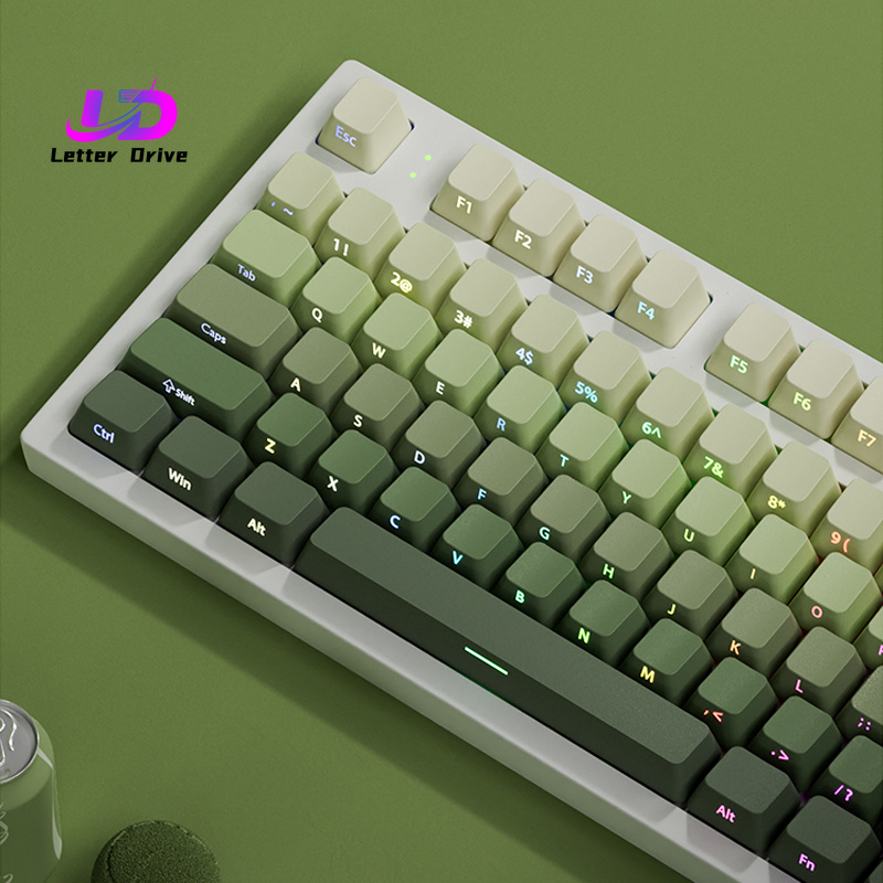 Gaming Accessories Aesthetic - คีย์แคป 135 ปุ่ม Cherry Profile สีเขียว