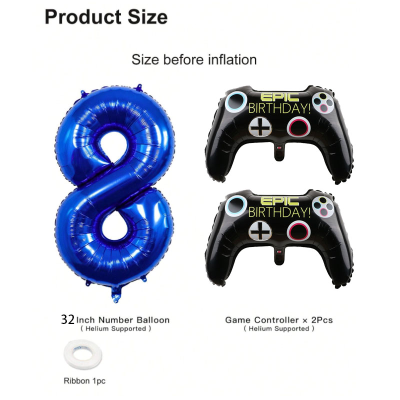 3 ชิ้นวิดีโอเกม Party Supplies - Gaming Accessories For Room บทวิจารณ์และราคา
