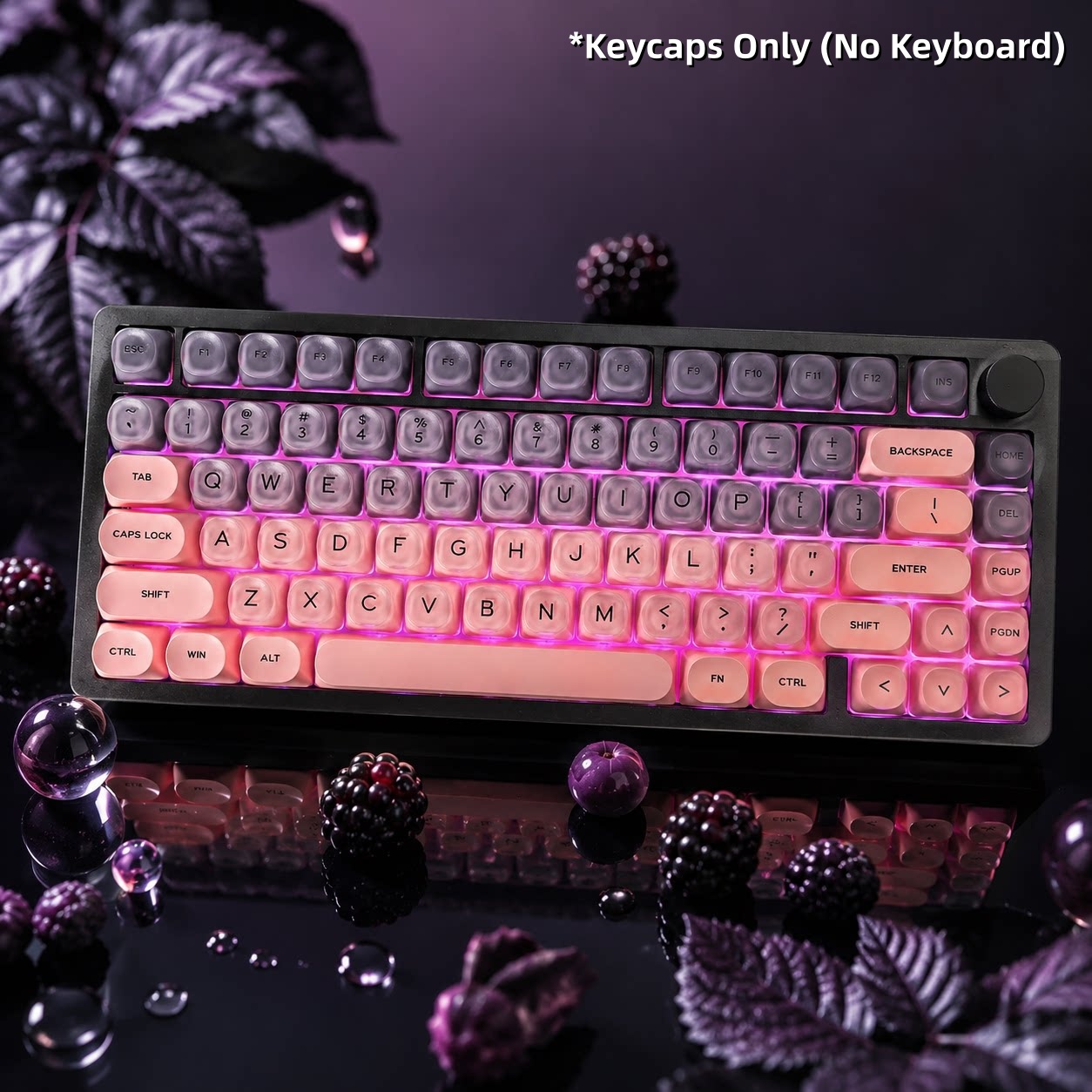 ชุดคีย์แคปคริสตัลไล่สีดำชมพู ส - Gaming Accessories Aesthetic บทวิจารณ์และราคา