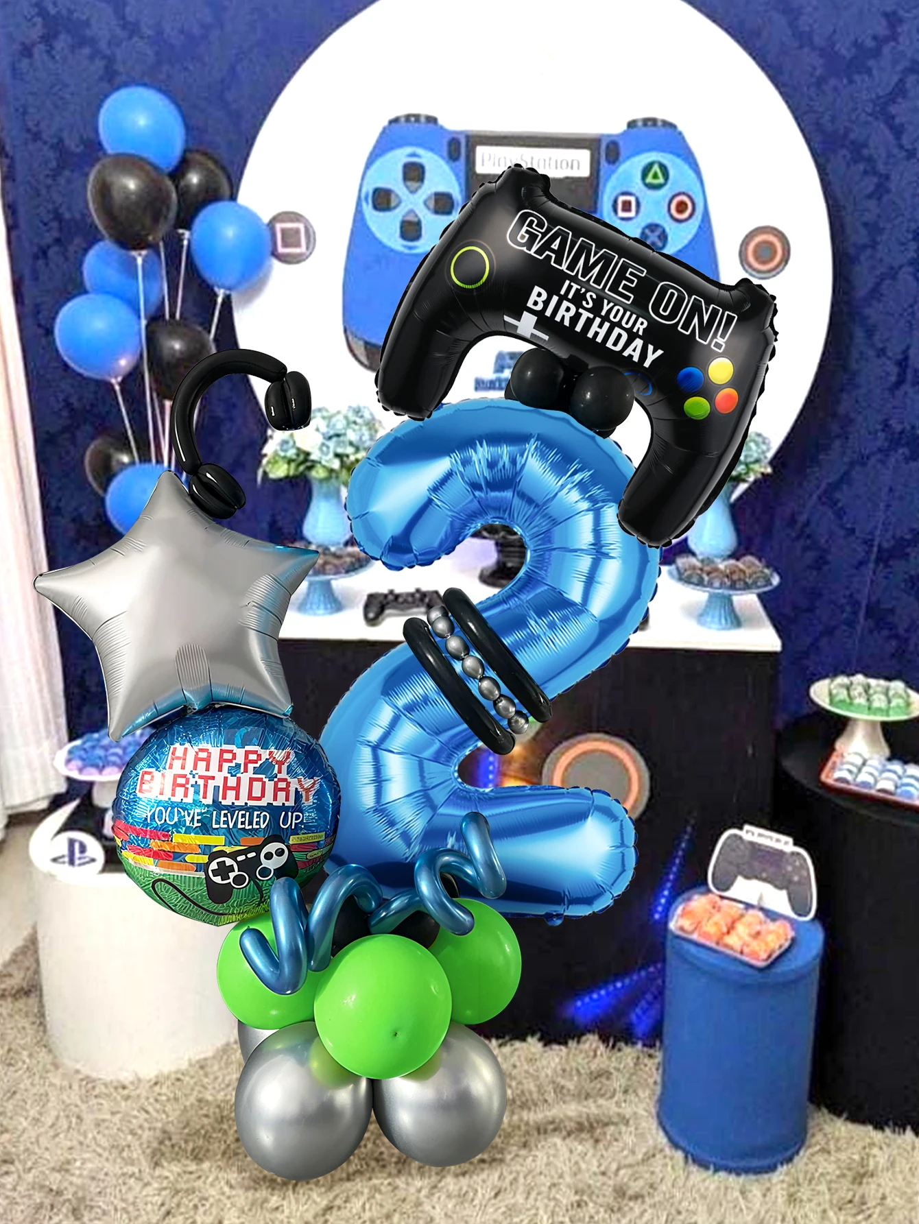 ชุดลูกโป่งธีมเกม 32 ชิ้น ชุดลู - Gaming Accessories For Room บทวิจารณ์และราคา